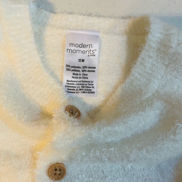 Gerber Cream Sweater with Long Sleeves and Relaxed Fit - Picture 3 of 3